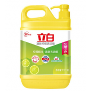 立白柠檬洗洁精1.12kg食品用厨房餐厅去油不伤手加量大桶家庭装高效去油洗碗餐具洗涤灵 清新柠檬1.