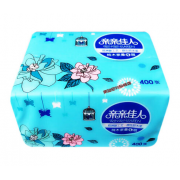 亲亲佳人抽纸 亲柔有+ 柔柔呵护·可湿水360张10包4层绵柔
