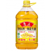 鲁花 食用油 5S压榨 一级花生油 3.68L