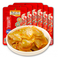 乌江榨菜 下饭菜 餐前开味小菜 酸辣鲜榨菜片 80g/袋 佐餐轻盐咸菜
