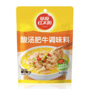 草原红太阳 酸汤肥牛调料180g家用金汤料理包金酸汤鱼酸辣调味酱料 酸汤肥牛180g 180g*1袋