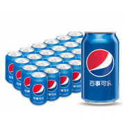 百事可乐 Pepsi 百事可乐汽水 碳酸饮料 330ml*24听 百事出品